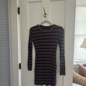Wild Fable Multicolor Striped Long Sleeve Dress